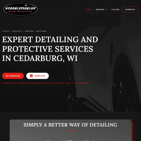 Screenshot of Premier Auto Detailing