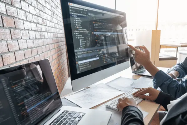 Illustration representing security and performance