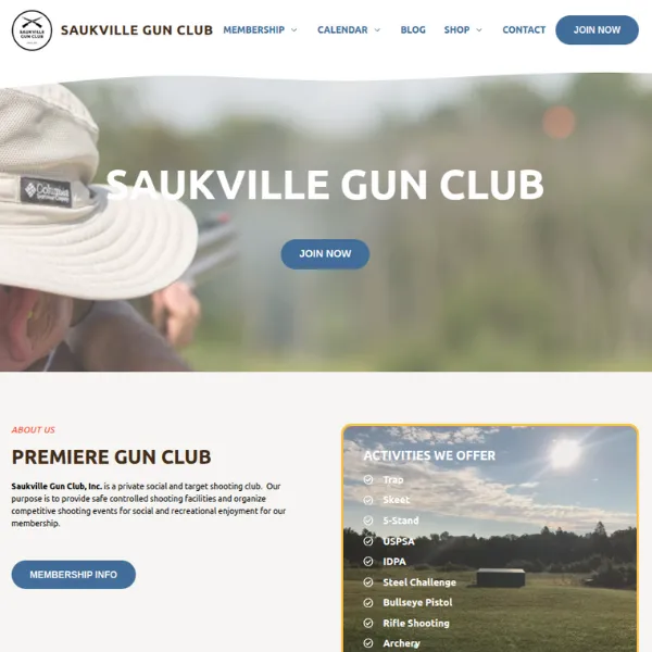 Screenshot of Saukville Gun Club